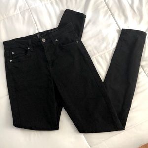 7 for All Mankind, high waist skinny, blk, size 26